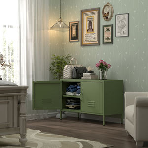 Meuble TV moderne <span class=keywords><strong>en</strong></span> acier coloré, meuble de rangement <span class=keywords><strong>en</strong></span> métal pour salon - Product Image 6