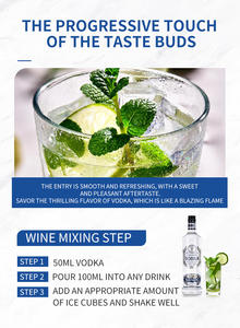 FASTKING 브랜드 A급 40% 알코올 중국산 모든 맛 고품질 보드카 700ML 병 럭셔리 벌크 포장 도매 가격 - Product Image 5