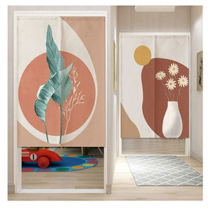 พิมพ์สีเต็มรูปแบบ ผ้าลินินราคาถูก พิมพ์โลโก้ รูปภาพ ตามสั่ง ผ้าม่านประตูสไตล์ญี่ปุ่นสำหรับร้านอาหาร - Product Image 5