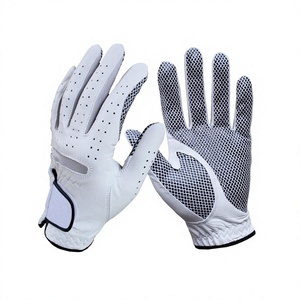 Custom Logo Best Selling All White Premium Breathable Sticky Grip Hand Grip Super Soft Indonesia Cabretta Leather Left Sports - Product Image 1