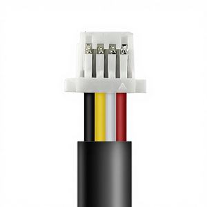 موصل JST SH SHR-04V-S-B بسمك 1.0 مم من المصنع الأصلي، تجميعة أسلاك كهربائية معزولة بالـ PVC بـ 2-8 سنون للمعدات الكهربائية 3 4 5 6 7 - Product Image 1