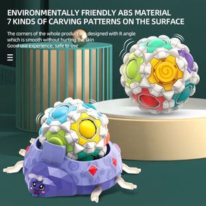 Jouets d'interaction parent-enfant : Scooter de massage portatif avec base lumineuse colorée et balle en silicone de décompression - Product Image 4