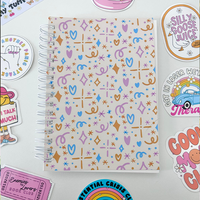 Carnet d'autocollants personnalisable réutilisable avec pages interchangeables et papier de support