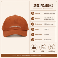Topi Baseball 6 Panel Putih Vintage Bordir Custom Logo Realtor, Model Dad Hat Terstruktur, Snapback Adjustable, Unisex, Grosir