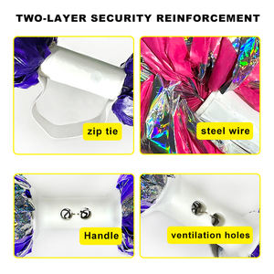 Pompons de cheerleading en plastique et métal, tailles 4 pouces/6 pouces, couleurs personnalisables pour les compétitions - Product Image 5