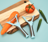 Groothandel Keuken Tool Fruit Dunschiller Groente Raspen Aardappel Dunschiller Plastic Roestvrij Staal Unieke Keuken Gadgets Gereedschap
