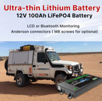 Baterai Lithium Ultra ramping, 12v 100AH 120Ah 150Ah 200Ah LiFePO4 baterai 12v 100ah untuk perahu RV 4WD offroad karavan kapal laut