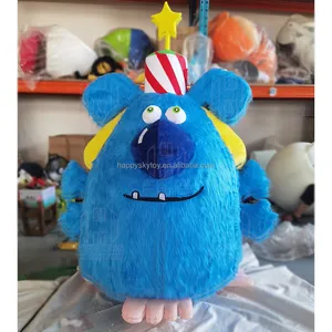 定制巨型充气吉祥物服装性感饼干怪物熊行走毛绒材料成人角色扮演派对假日动漫
