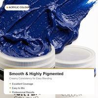 Peinture acrylique écologique de qualité artistique pour artistes, 50 ml, 53 couleurs, pour la peinture des enfants, OEM ODM