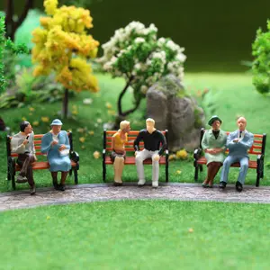 P4802x Model Railway Train O scale 1:50 All Seated Model Figure Painted People