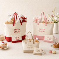 Ensemble de sacs fourre-tout en toile de coton robuste avec logo personnalisé et pochette cosmétique pour le marché européen, les voyages et la vente au détail en boutique