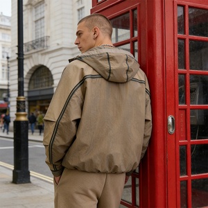 Chaquetas Cortavientos Impermeables Rainbow Spray OEM/ODM para Hombre, Mezcla de Nailon y Spandex <span class=keywords><strong>con</strong></span> Diseño de Pintura en Aerosol, Patchwork y Bordado - Product Image 3