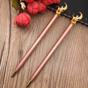Cadeaux promotionnels pour femmes et filles, marchandises Kawaii Moon Power, magnifique stylo à bille rétractable en cristal - Product Image 1