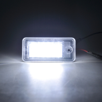 2 pièces, 18 LED super lumineuses, éclairage de plaque d'immatriculation pour Audi A3 S3 A4 S4 B6 A6 C6 A8 Q7 RS4, visibilité nocturne améliorée pour voiture