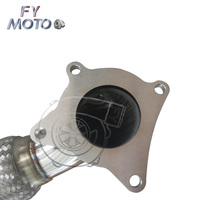 Knalpot Downpipe untuk Audi A3 2.0T 06 + GOLF MK5 MK6 dengan V band clamp LHD & RHD