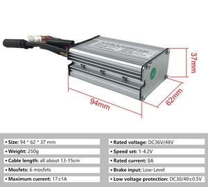 Motor de buje sin escobillas de 36V, 48V, 350W, rueda delantera <span class=keywords><strong>para</strong></span> Kit de conversión de Motor de bicicleta eléctrica - Product Image 5