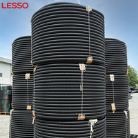 Tuyau d'irrigation en plastique non toxique LESSO, tuyau en HDPE noir, tuyau flexible pour l'agriculture