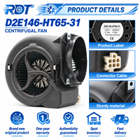 Ventilateur Radial Industriel 4 Vitesses pour Refroidissement d'Armoire Électrique, Débit d'Air Élevé D2E146-HT65-31, Ventilation d'Équipement, Pièce de Rechange à Usage Continu
