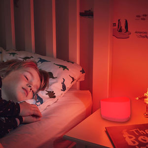 Lampe de nuit moderne à LED <span class=keywords><strong>rouge</strong></span> 620/660/670nm 1W 600mAh ABS rechargeable et à intensité variable pour chambre d'enfant et bébé - Product Image 1