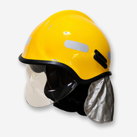 Casque de sauvetage pour pompier avec visière anti-buée transparente et protection de cou résistante à la chaleur pour une utilisation en toute sécurité