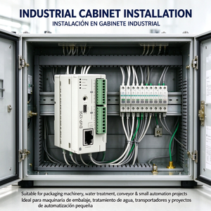 Delta DVP12SE11R PLC, type mince pour réseau avec Ethernet intégré, 8 entrées numériques, 4 sorties numériques à relais, 16K pas - Product Image 5
