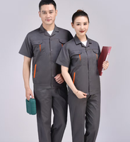 Tenue de travail d'été 2025 personnalisée bleu marine haute visibilité certifiée CE, confortable, respirante, en polyester, à manches courtes, économique