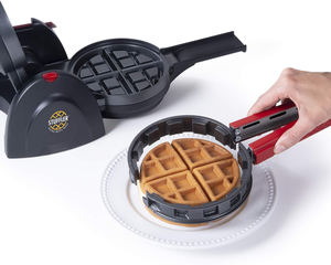 Macchina Elettrica per <span class=keywords><strong>Waffle</strong></span> Belgi Ripieni con Termostato Regolabile, Costruzione in Alluminio, Piastre Grandi e <span class=keywords><strong>Mini</strong></span> per Colazione - Product Image 5
