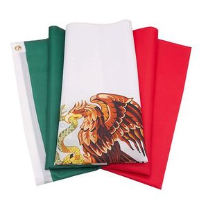 Banderas de México Personalizadas al por Mayor para Deportes Nacionales al Aire Libre, Impresas en Poliéster 68D - Product Image 6