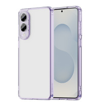 Housse de protection arrière transparente en cristal acrylique avec étui pour téléphones mobiles Samsung S25 Edge S24 Plus A36 A56