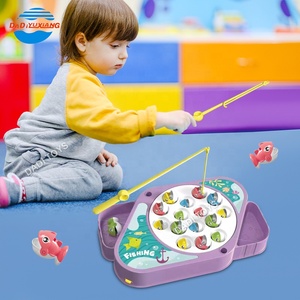 Caldo-vendita di nuovo Design di alta qualità rotante gioco da tavolo felice pesca giocattoli all'ingrosso di plastica musica giocattolo da pesca - Product Image 3