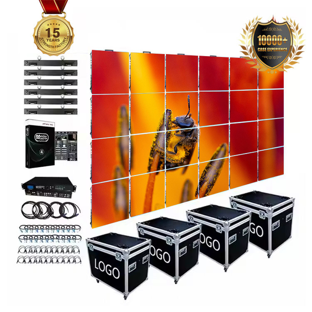Waterproof LED Display Front Service 2.6mm 2.9mm 3.9mm Large Modular LED Screens for Events Video Wall Outdoor High Brightness