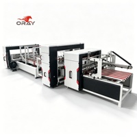 Máquina Plegadora de Papel Automática de Alta Precisión Oray con Servoaccionamiento para Pegado y Cosido de Cajas Corrugadas, Espaciado de Costuras Ajustable