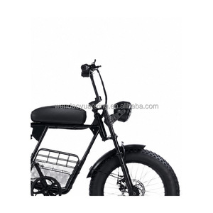 จักรยานยางอ้วน 20 นิ้ว 48V 400W มอเตอร์ไร้แปรงถ่าน แบตเตอรี่ลิเธียม ระบบกันสะเทือนคู่ 7 สปีด สำหรับผู้ใหญ่ ขี่ได้ทั้งหิมะและชายหาด รุ่นเรโทร SF-FT-2608025 ยางอ้วน 20 นิ้ว - Product Image 2