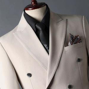 2025 Mới Giản Dị Mens Phù Hợp Với 2 Mảnh Đôi Ngực Người Đàn Ông Phù Hợp Với Chú Rể Đám Cưới Blazer Người Đàn Ông - Product Image 2