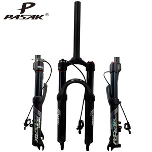 Fourche avant de vélo <span class=keywords><strong>20</strong></span>/24 <span class=keywords><strong>pouces</strong></span> pour VTT, fourche à <span class=keywords><strong>air</strong></span> en alliage d'aluminium, frein à disque 100 mm, fixation rapide, commande par épaule - Product Image 2