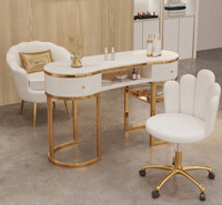 Table de manucure Yoocell, mobilier de manucure, station de manucure, table de manucure pour salon de beauté
