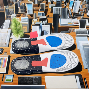 Thoải Mái Bộ Nhớ Bọt Lót Gel Đệm Sốc Hấp Thụ Gót Chân Hỗ Trợ Chân Máy Cứu Trợ Trọng Lượng Nhẹ Giày Thể Thao Thoáng Khí Người Đàn Ông - Product Image 2