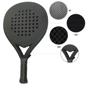 Raqueta de Pádel de Nivel Profesional, Fibra de Carbono 12K, Especificaciones de Torneo, Forma de Cabeza de Diamante, Alta Potencia - Product Image 5