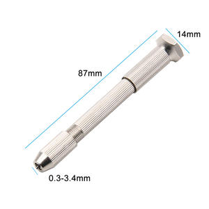 Porte-mèche de centrage manuel à tête unique pour mèche de 3 mm, outil de perçage manuel pour <span class=keywords><strong>maçonnerie</strong></span>, modèle Amber Walnut Eye - Product Image 5