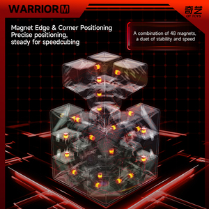 Nuevo <span class=keywords><strong>Cubo</strong></span> Mágico QIYI Warrior M 3x3x3 UV sin Adhesivos, Magnético, de Velocidad, Juguete Educativo para Niños, QY <span class=keywords><strong>Cubo</strong></span> Mágico - Product Image 4