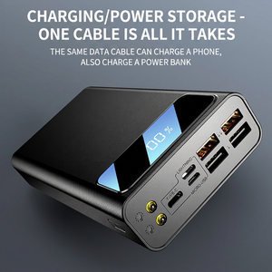 พาวเวอร์แบงค์ 60000mAh ชาร์จเร็ว พกพาสะดวก พร้อมหน้าจอ LED และพอร์ต USB สี่พอร์ต - Product Image 2