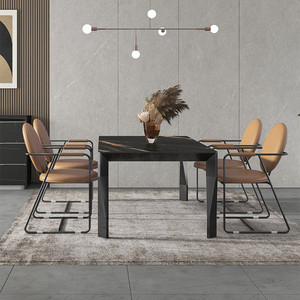 Sang Trọng Cao Cấp Hiện Đại Marble Bàn Ăn Thiết Lập 12 Chỗ Ngồi Bàn Ăn Bảng A Manger Mesa Comedor Esstisch Mesas De Jantar - Product Image 3