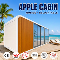 Maison Modulaire Préfabriquée Apple Cabin pour Motocyclistes : Idéale pour les Vacances, les Voyages Routiers et les Arrêts en Camping