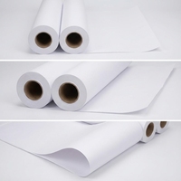 Rollos de Papel para Plotter Azul Blanco de 80g/90g, Tamaño Personalizable para Materiales de Impresión de Ingeniería CAD