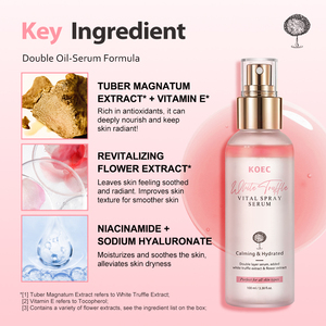 KOEC White Truffle <span class=keywords><strong>Vital</strong></span> Spray <span class=keywords><strong>Serum</strong></span>, Tónico con Ácido Hialurónico, Humectante Vegano, Suero Facial Calmante, Hidratación, Cuidado de la Piel, Venta al por Mayor - Product Image 4