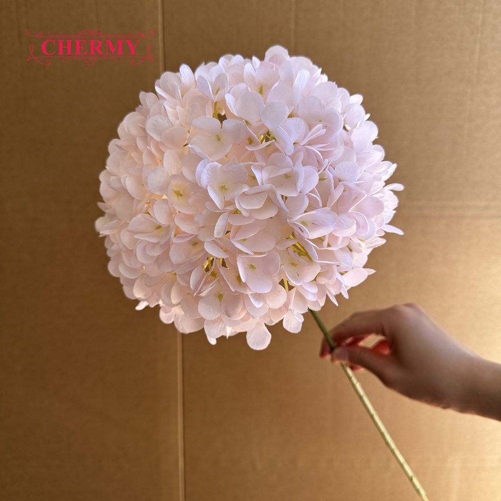 #16 - Rose clair - Hortensias à grosse tête de 18 cm