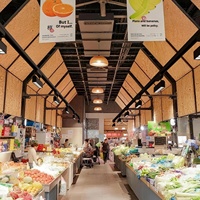 Éclairage de rayonnage pour supermarchés et centres commerciaux : Nouveaux projecteurs LED à faisceau large haute efficacité, luminaires de grille sur rail