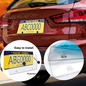 Protector de Marco para Placa de Matrícula con Diseño de Superficie Curva Transparente - Product Image 4