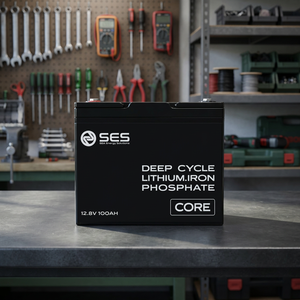 แบตเตอรี่ลิเธียมไอรอนฟอสเฟต SES 12.8V 100Ah แบบ Deep Cycle สำหรับยานยนต์ - Product Image 4