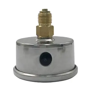 グリセリンマノメーター垂直63mm0 160 bar 14グリセリン充填燃料圧力計 - Product Image 2